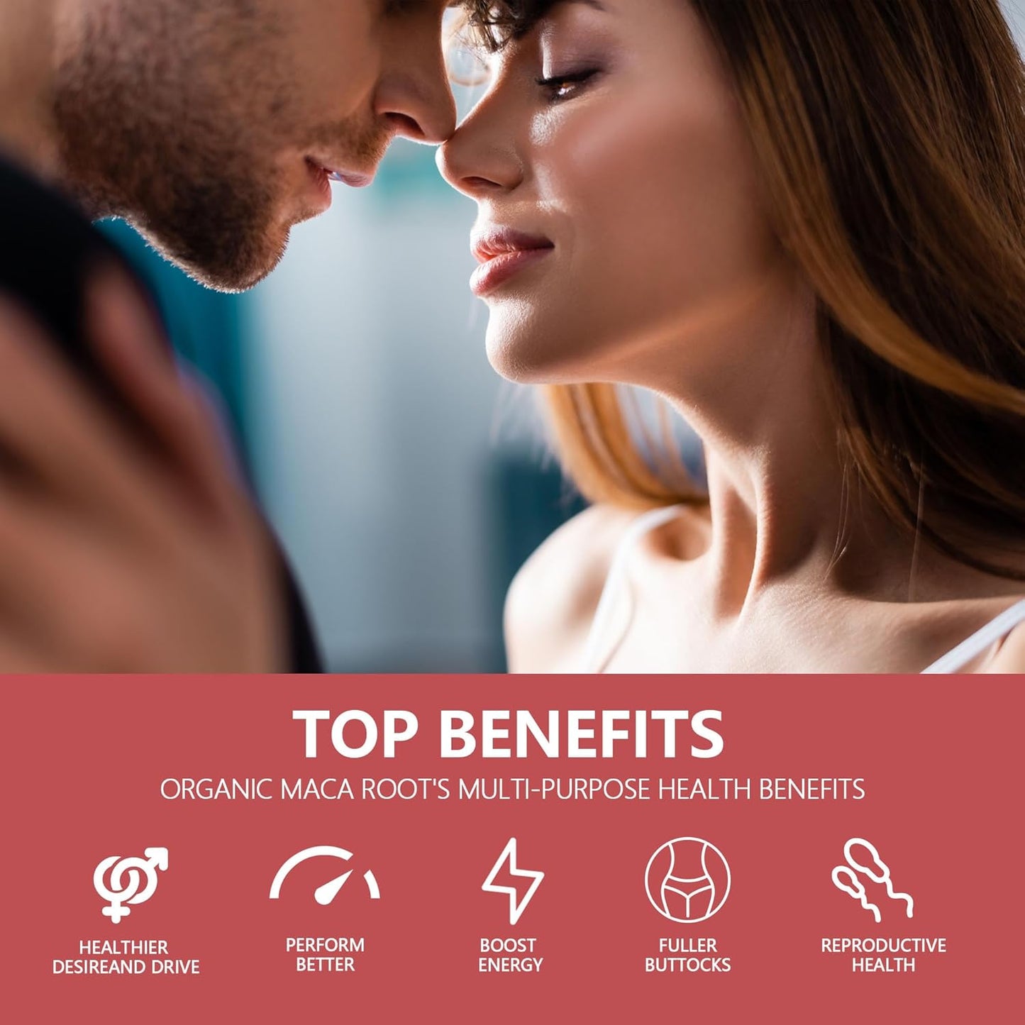 Organic Maca Root Capsules - Natural Butt Enhancement Pills for Women | Lift, Firm & Curve Buttocks | 60 Capsules