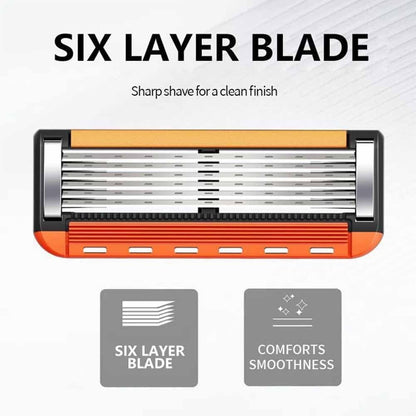 48-Piece Men's Razor Blade Replacement Set with Free Handle - Ultra Sharp Stainless Steel Blades for Smooth Shaving, Long Handle Double Edge Razor Blades, Travel Carry Handling Manual Shaver(24pcs)