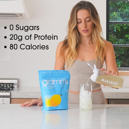 Clear Protein Powder 20G Protein for Women & Men | Lactose Free, Grass-Fed Whey Isolate, Gluten Free, Zero Sugar, Gut Friendly, Non-Bloating (Lemonade-18 Servings)