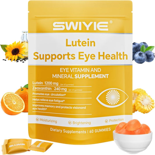 Lutein Gummies for Eye Health – Vision Support Eye Vitamins | Blueberry Flavor | 60 Gummies
